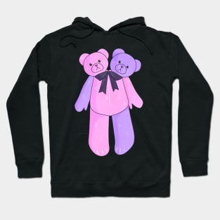 Pink Two Headed Teddy Bear Hoodie